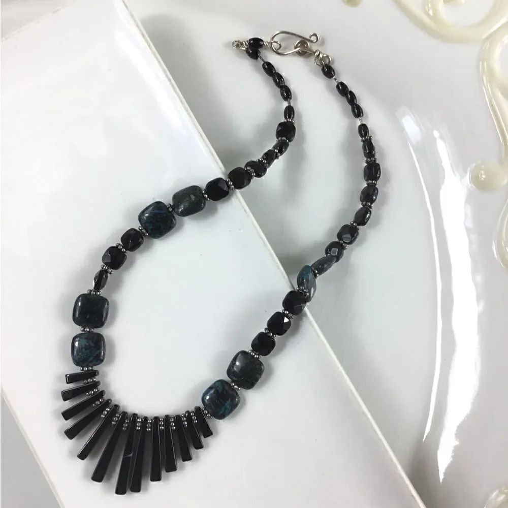 Bohemian Hematite Necklace